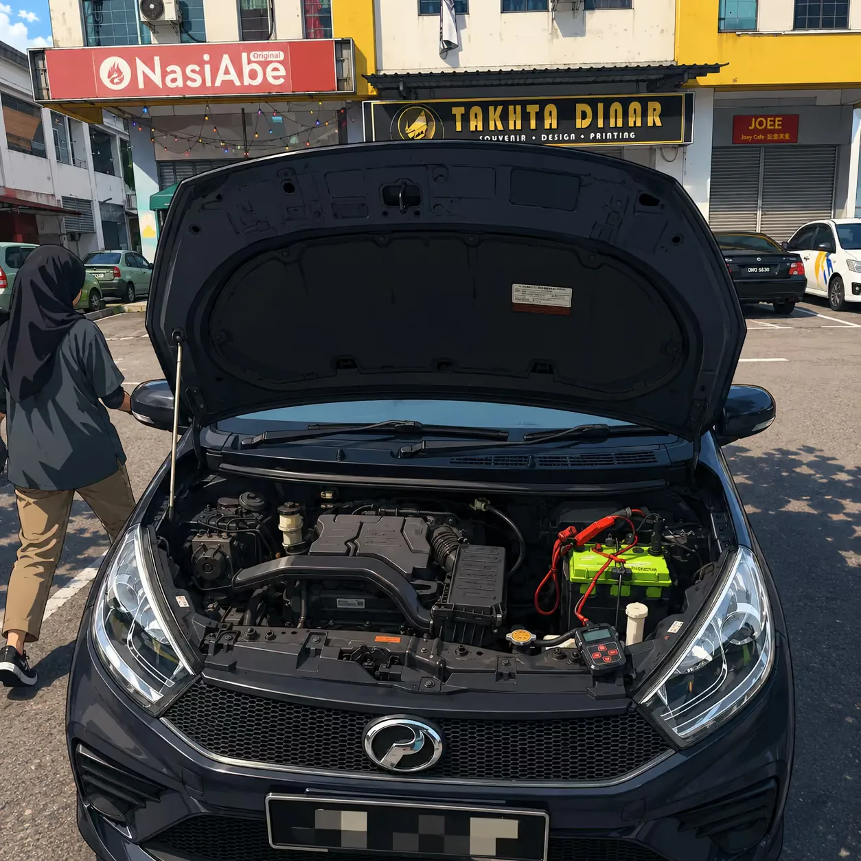 A TY Leo Battery job in progress in Kuching or Kota Samarahan